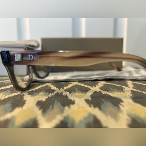 EUC Christian Dior prescription eyeglass frames CD3179 HV2 purple gray pink tan - Picture 7 of 10